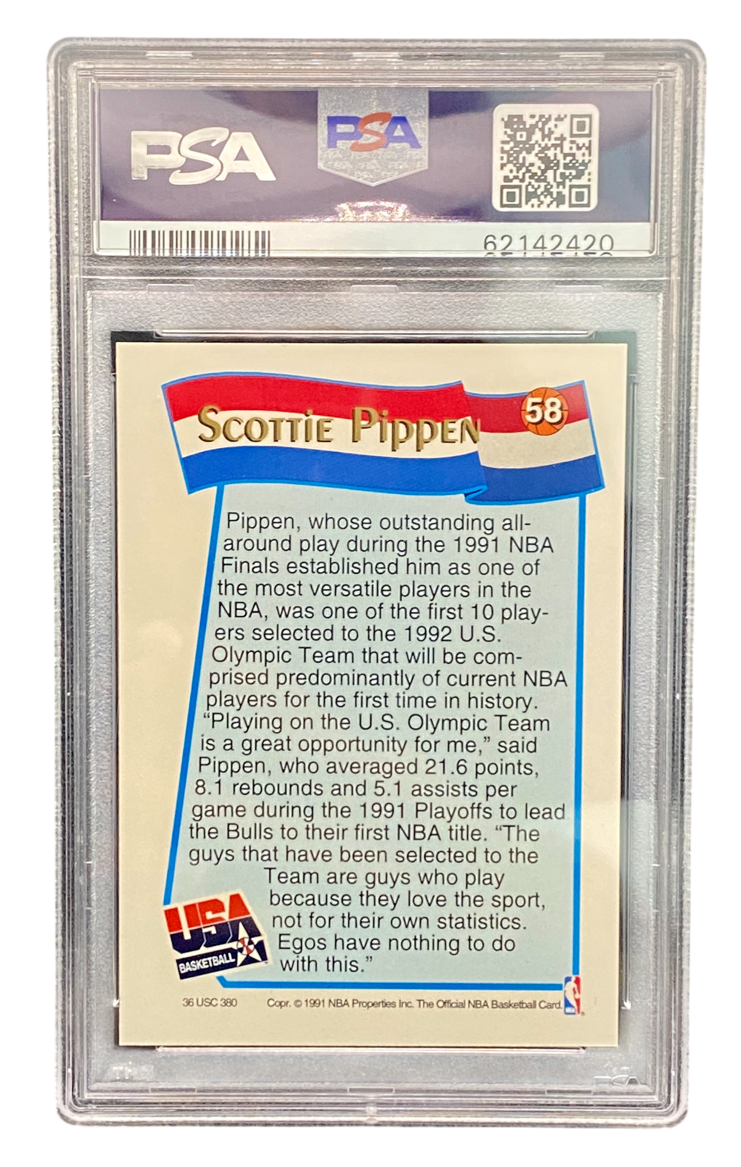 1991 Hoops McDonald´s Scottie Pippen, PSA 10
