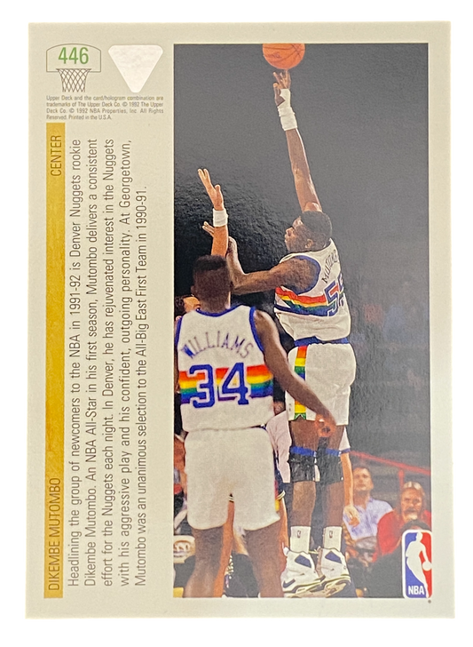 1992 Upper Deck NBA Top Prospects Dikembe Mutombo