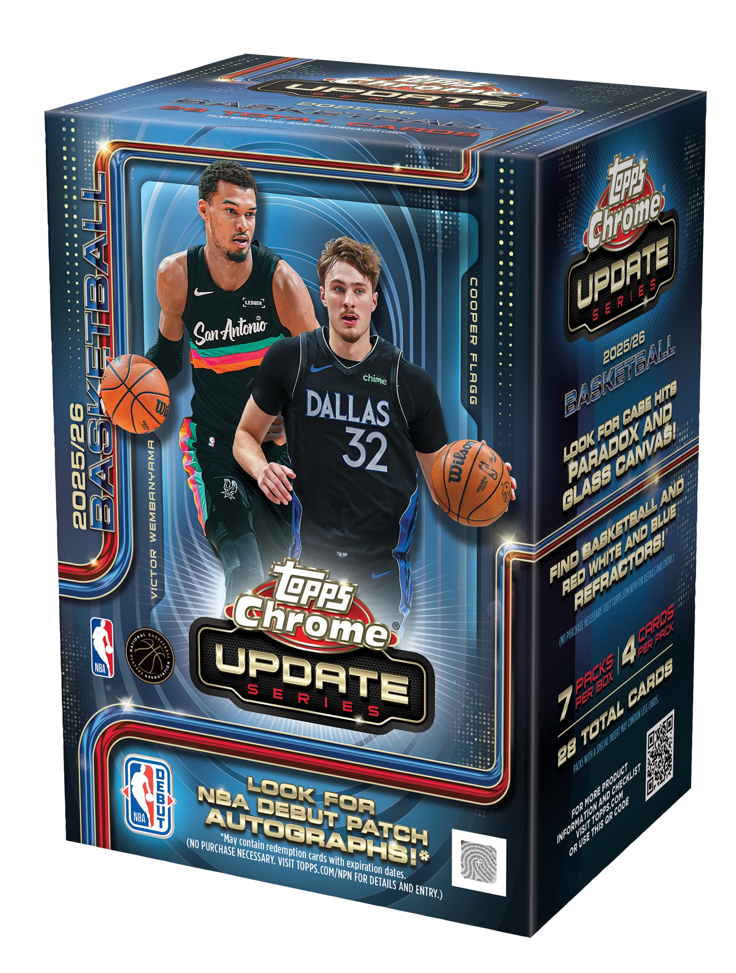 2025-26 Caja Topps Chrome Updates NBA Value - Preorden