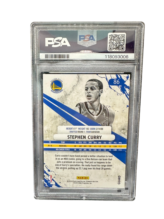 2010 Panini R & S Stephen Curry PSA 8