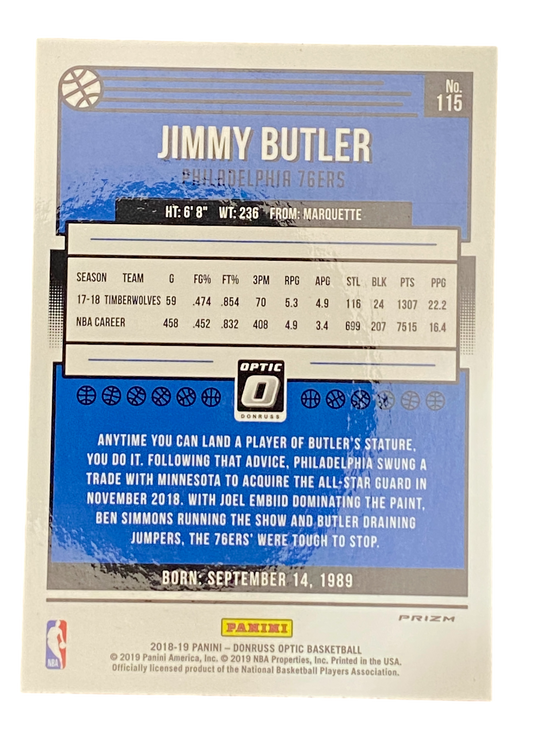2018-19 Panini Donruss Optic Jimmy Butler