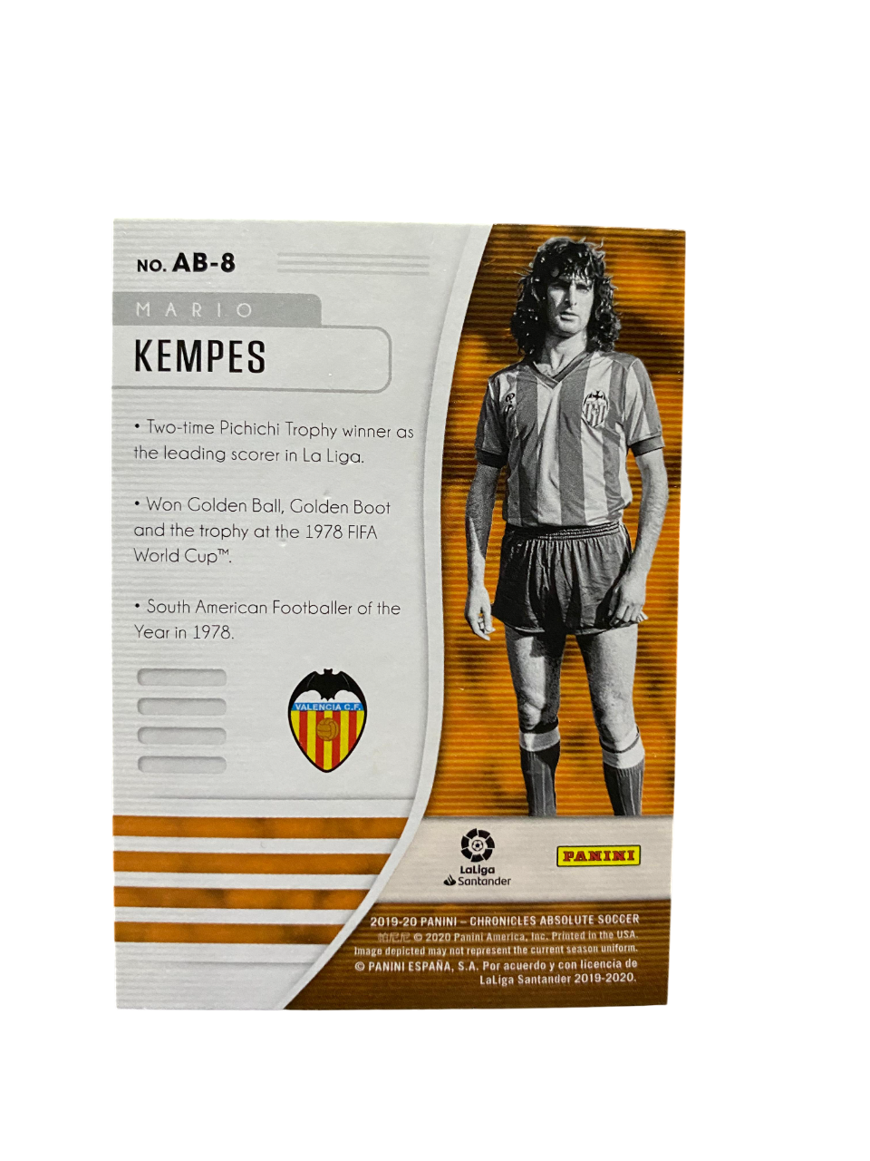 2019-20 Panini Chronicles Absolute Soccer Mario Kempes
