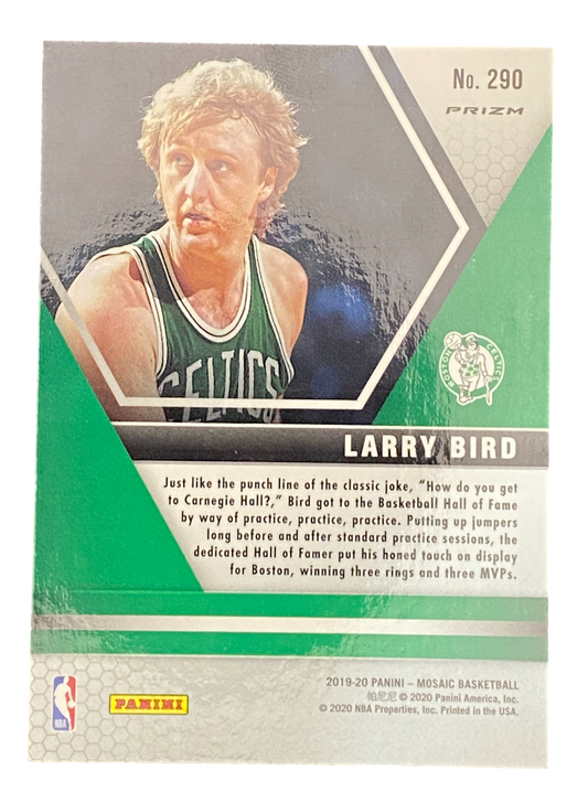 2019-20 Panini Mosaic Larry Bird, Hall of Fame