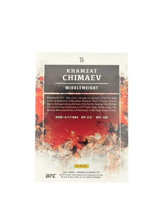 2021 Panini Chronicles UFC Khamzat Chimaev RC 71-88