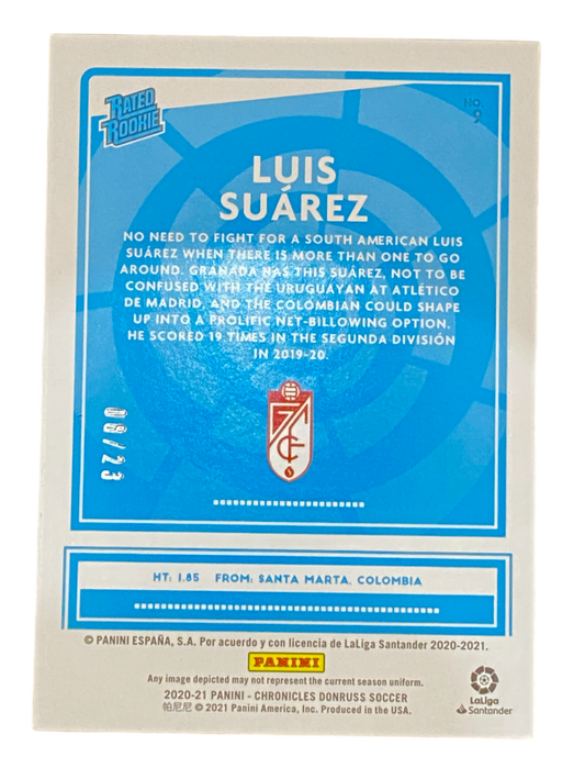 2020/21 Panini Chronicles Donruss Luis Suárez 08/23 RC