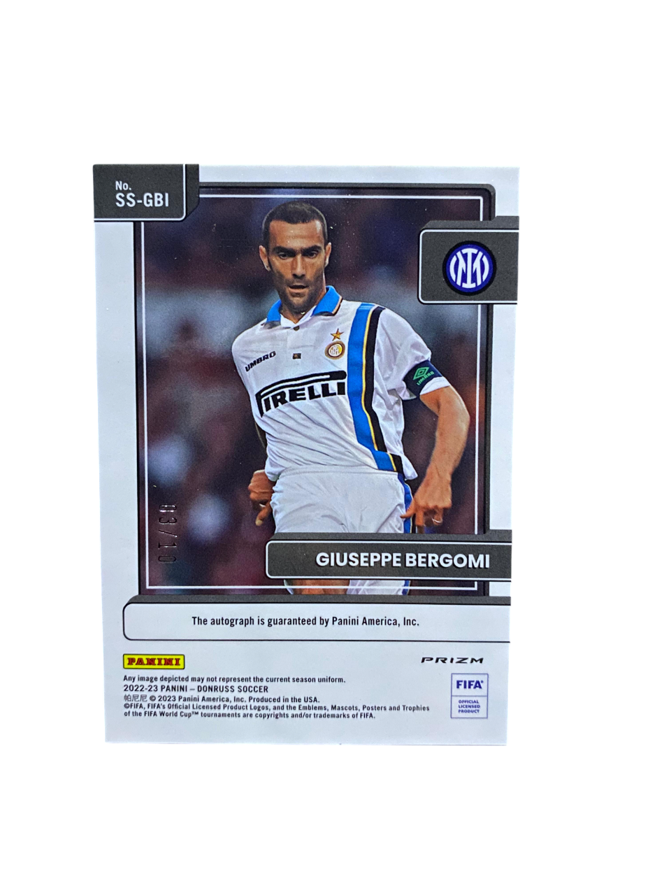 2022-23 Panini Donruss Giuseppe Bergomi Autograph /10