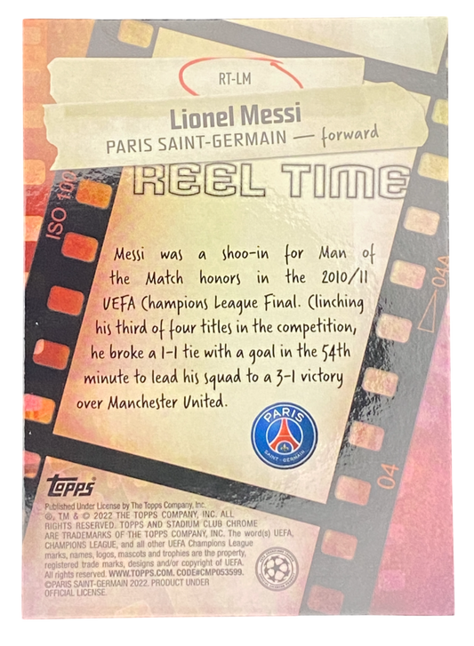2022 Topps Stadium Club Chrome Lionel Messi