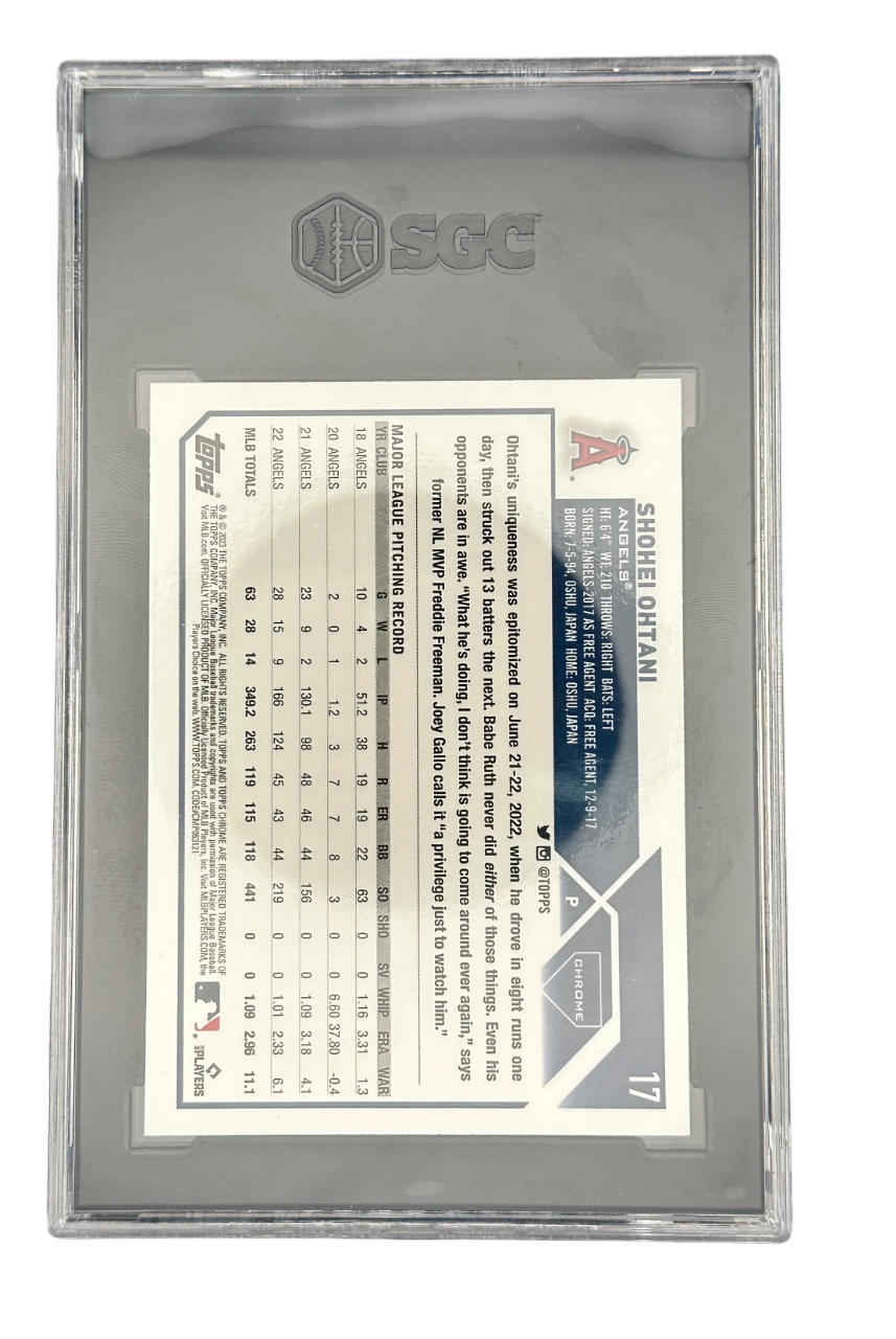 2023 Topps Chrome Shohei Ohtani SGC 9