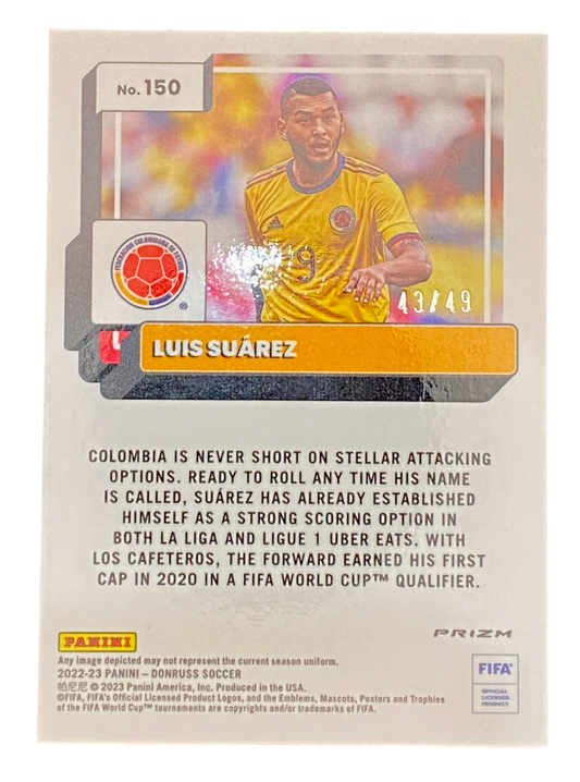 2022/23 Panini Donruss Luis Suárez Selección Colombia 43/49