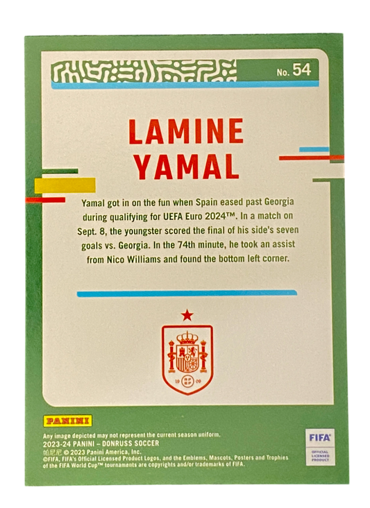 2023-24 Panini Donruss FIFA Lamine Yamal RC