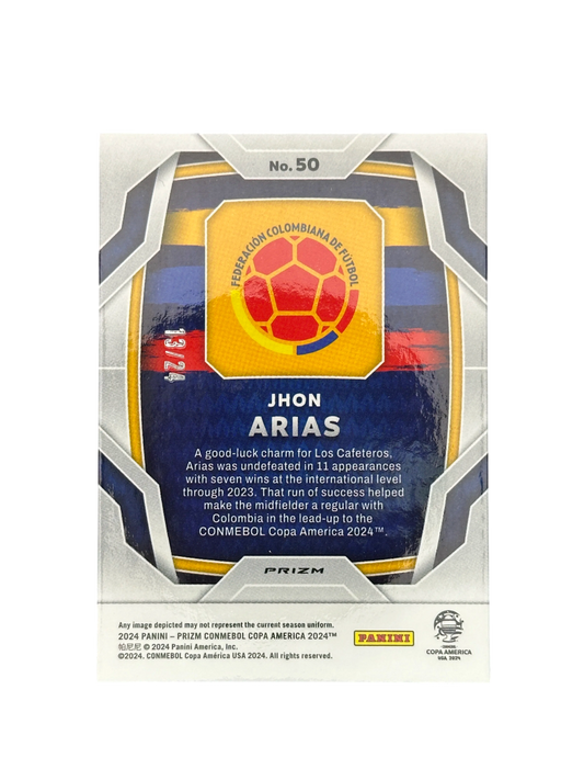 2024 Panini Prizm Copa America, Star and Stripes Jhon Arias RC, 13-24