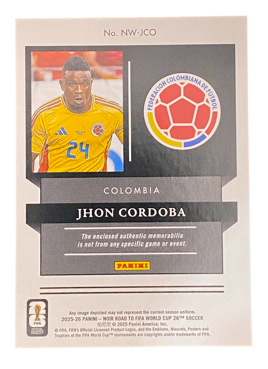 2025-26 Panini Noir, Jhon Cordoba, 10/10, Patch