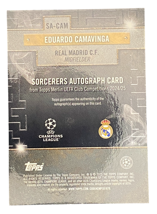 2025 Topps Merlin UCC Eduardo Camavinga Autograph 11/50