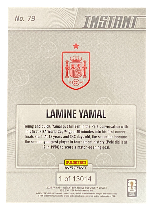 2026 Panini Instant Lamine Yamal FIFA World Cup
