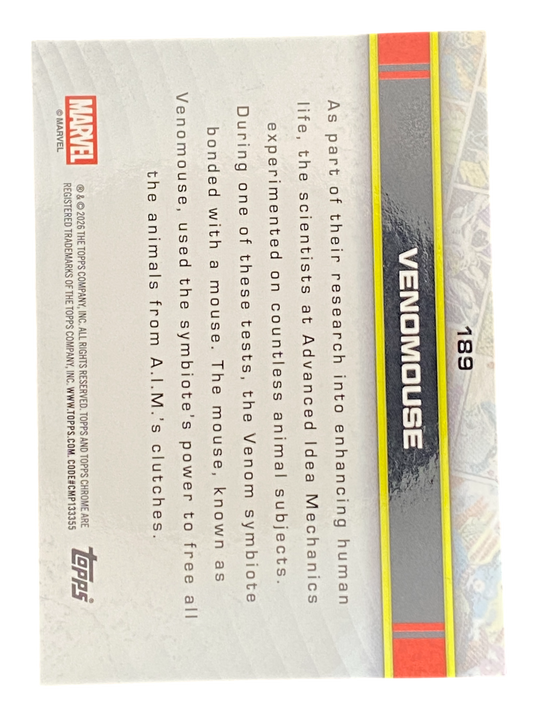 2026 Topps Chrome Marvel Comics, Venomouse
