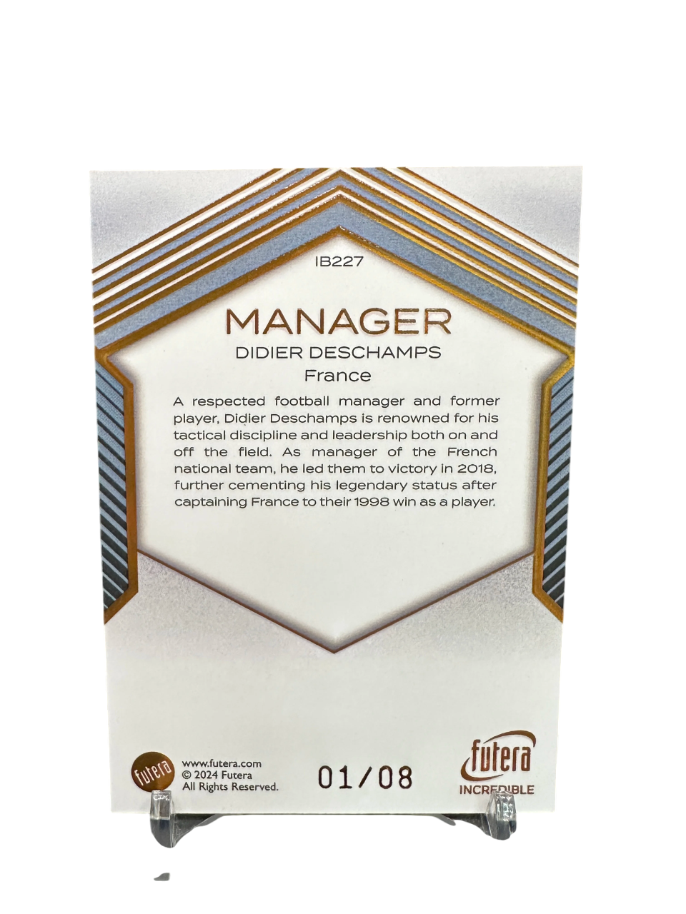 Didier Deschamps, Futera Incredible 1-8, 2024