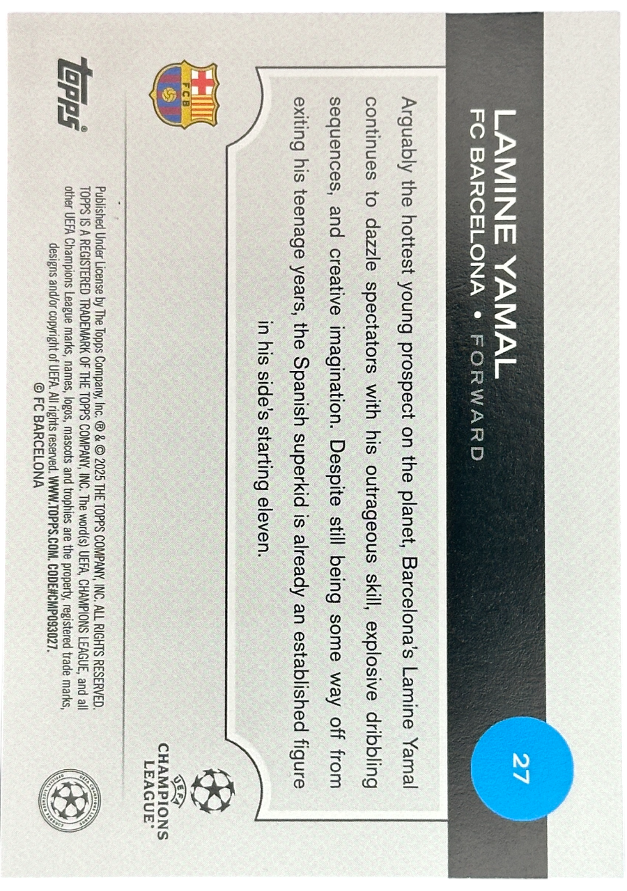 2024-25 Topps Flagship UEFA Lamine Yamal Future Stars