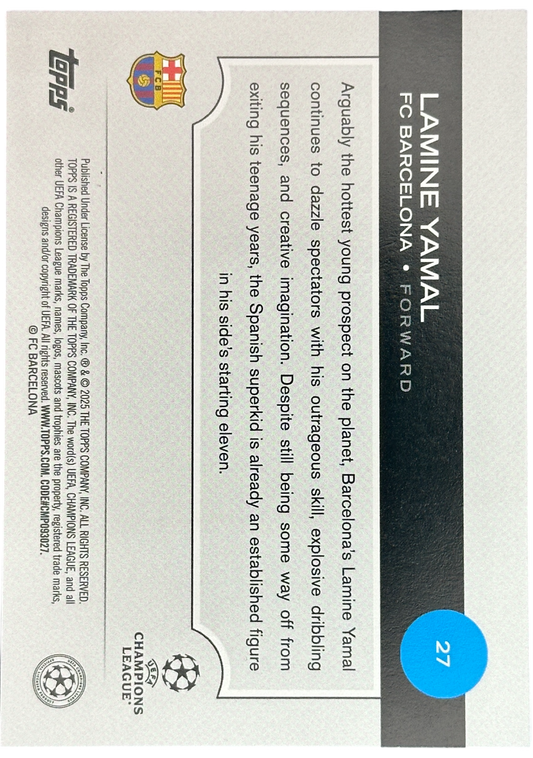 2024-25 Topps Flagship UEFA Lamine Yamal Future Stars