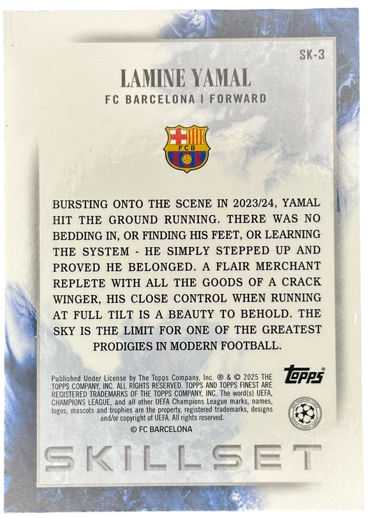 2024-25 Topps Finest Lamine Yamal Skillset