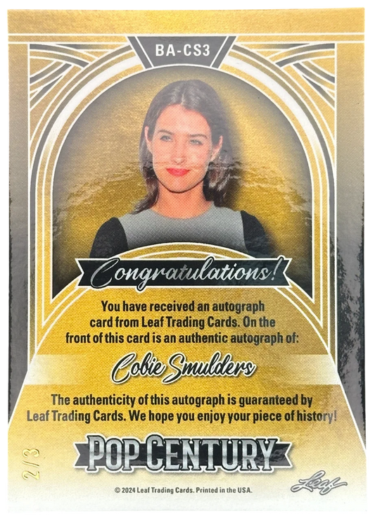 2022 Leaf Pop Century Cobie Smulders Autograph 2/3