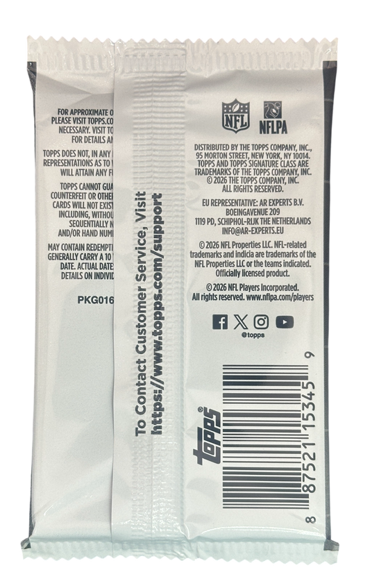 2025-26 Sobre Topps Signature Class NFL Value