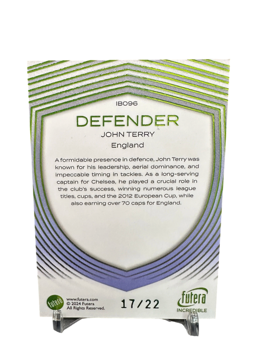 John Terry Futera Incredible 17-22, 2024