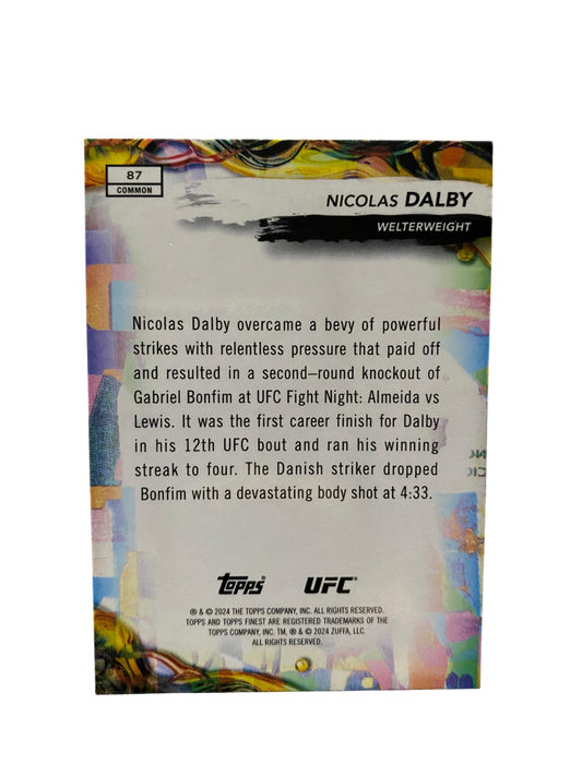 Nicolas Dalby, Topps Finest, UFC, /150, 2024