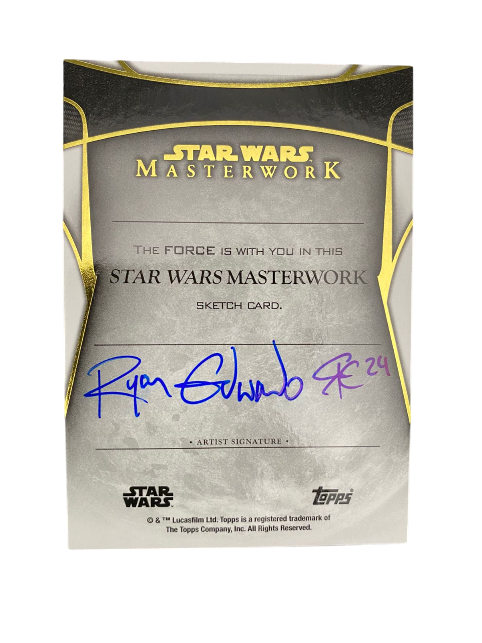 Topps Star Wars Masterwork Sketch Card