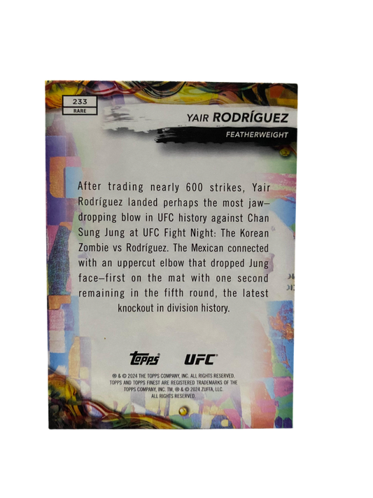 2024 Topps Finest, UFC Yair Rodriguez, /99