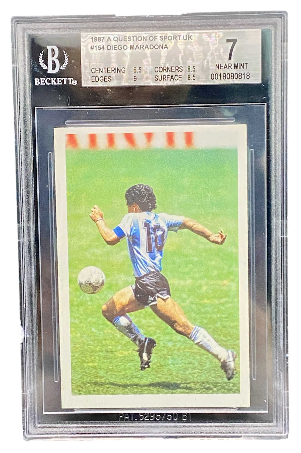 1987 A question of Sport UK Diego Maradona BGS 7