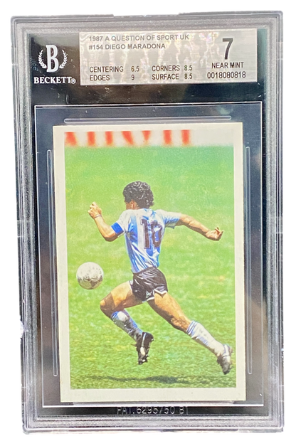 1987 A question of Sport UK Diego Maradona BGS 7