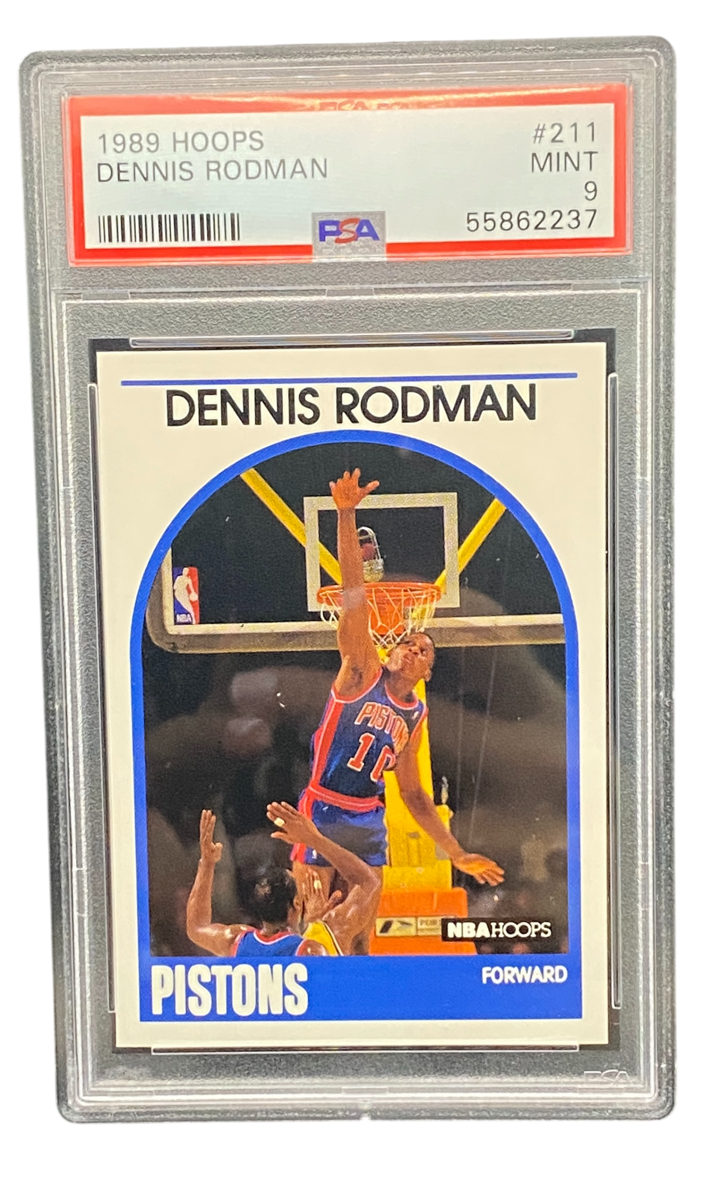 1991 Hoops Dennis Rodman, PSA 9