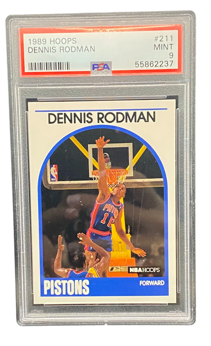 1991 Hoops Dennis Rodman, PSA 9