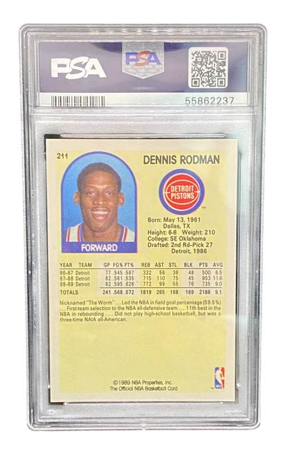 1991 Hoops Dennis Rodman, PSA 9