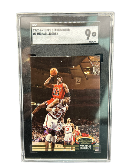 1992-93 Topps Stadium Club Michael Jordan SGC 9
