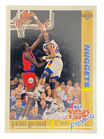 1992 Upper Deck NBA Top Prospects Dikembe Mutombo