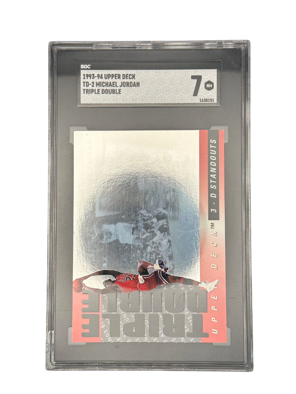 1993-94 Upper Deck TD-2 Michael Jordan, Triple Double, SGC 7