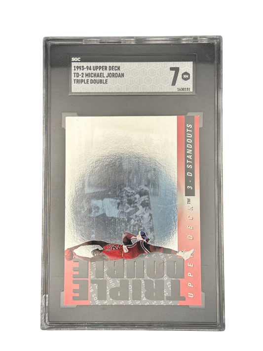 1993-94 Upper Deck TD-2 Michael Jordan, Triple Double, SGC 7
