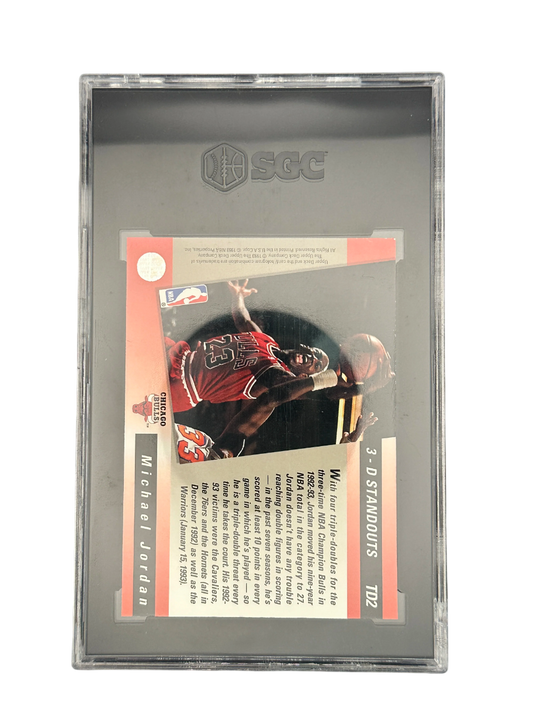 1993-94 Upper Deck TD-2 Michael Jordan, Triple Double, SGC 7