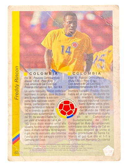 1994 World Cup USA Freddy Rincon