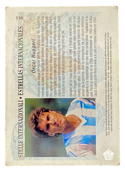 1994 World Cup USA Oscar Ruggeri