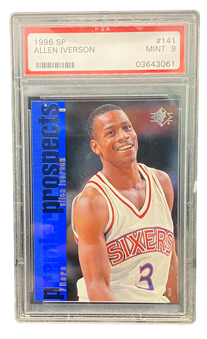 1996-97 Premier Prospects Allen Iverson PSA 9