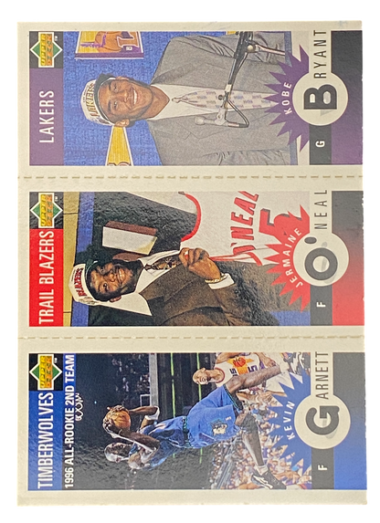1996 Upper Deck Collector´s Choice Kobe Bryant, Jermaine O´neal, Kevin Garnett