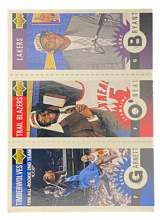 1996 Upper Deck Collector´s Choice Kobe Bryant, Jermaine O´neal, Kevin Garnett