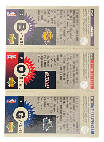 1996 Upper Deck Collector´s Choice Kobe Bryant, Jermaine O´neal, Kevin Garnett