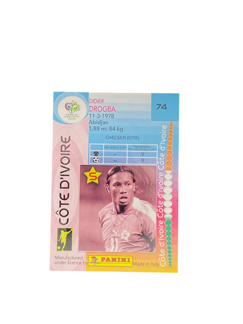 2006 Panini FIFA World Cup Didier Drogba