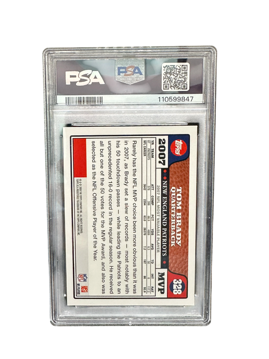 2008 Topps Tom Brady PSA 7
