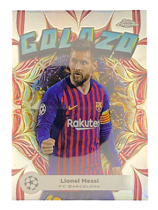 2010/11 Topps Chrome UEFA Champions League Lionel Messi Golazo