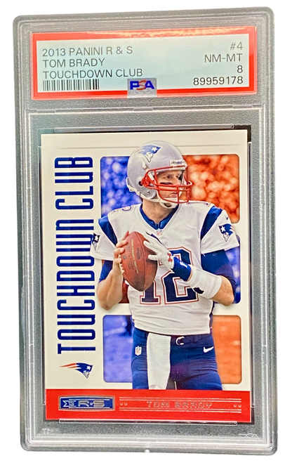 2013 Panini R & S Tom Brady Touchdown Club, PSA 8