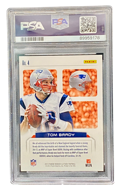 2013 Panini R & S Tom Brady Touchdown Club, PSA 8